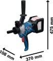 Bosch Professional GRW 18V-120 Akülü Karıştırma Makinesi (Solo/Aküsüz - 120 mm) - 06011C2000