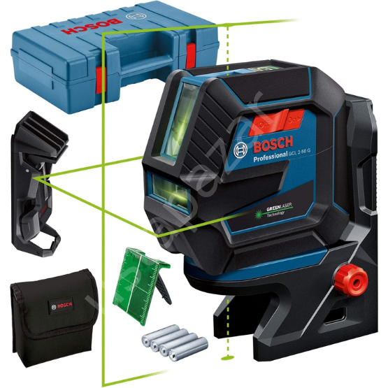 Bosch Professional GCL 2-50 G + RM10 + Tavan kıskacı Lazer Hizalama 0601066M02