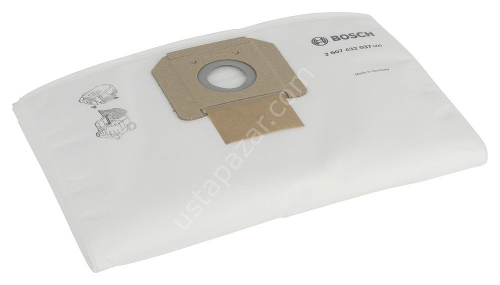 Bosch - Elektrikli Süpürgeler İçin Yün Filtre Torbası (GAS 35 MAFC için uygun) 2607432037
