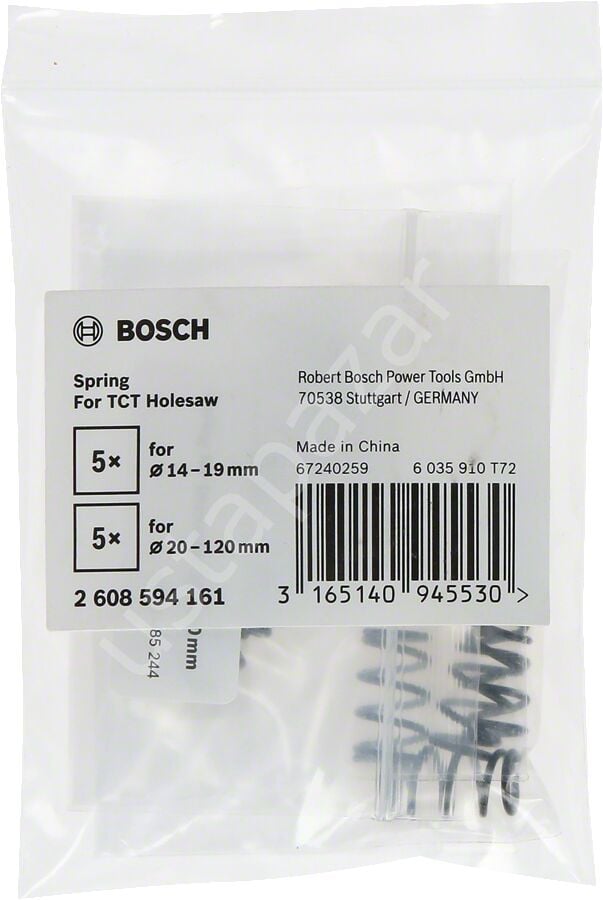 Bosch - Endurance Serisi Ağır Metaller için TCT Delik Açma Testeresi (Panç) Dışarı Atma Yayı 2608594161