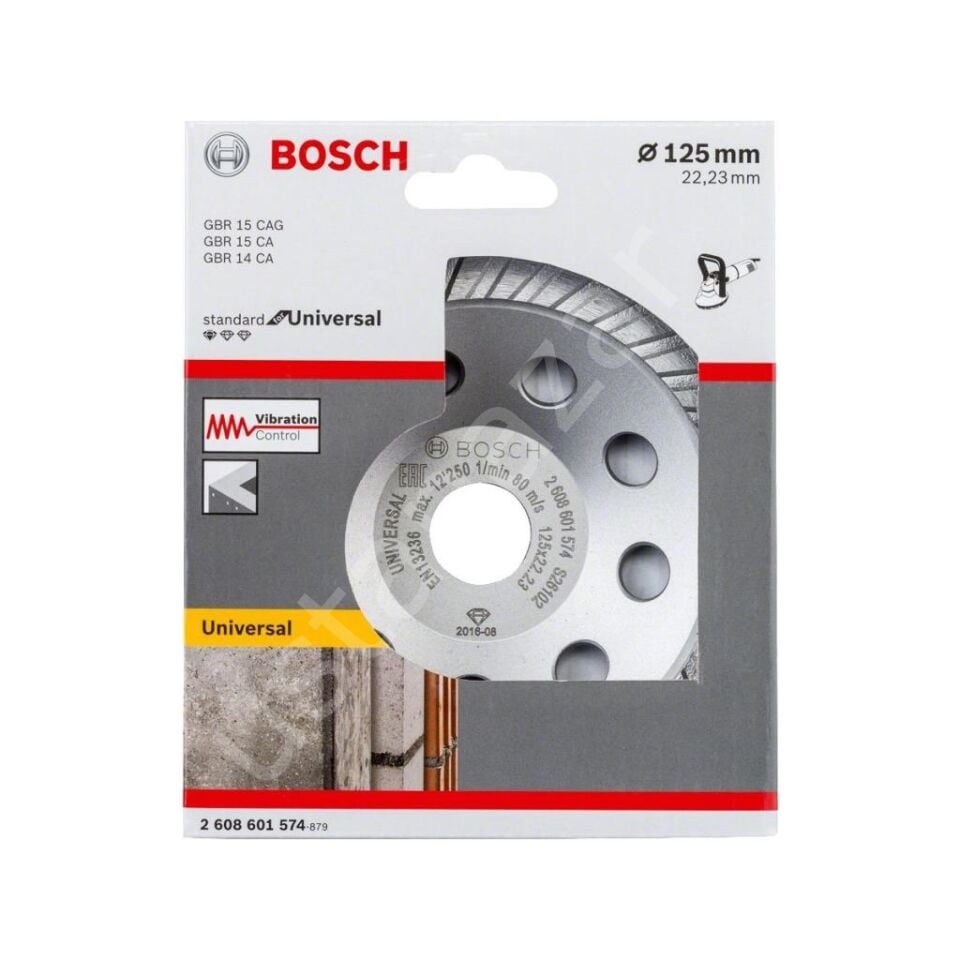 - Standart Seri Universal Turbo Elmas Çanak Disk 125 mm