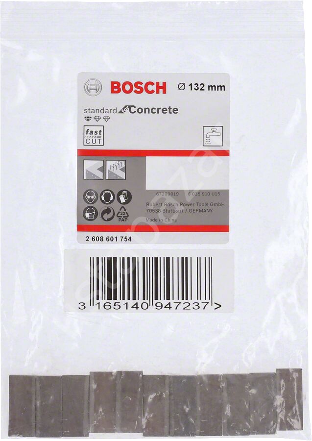 Bosch - Standard Seri Sulu Elmas Karot Ucu Segmanı 132mm 1 1/4'' 11'li 2608601754