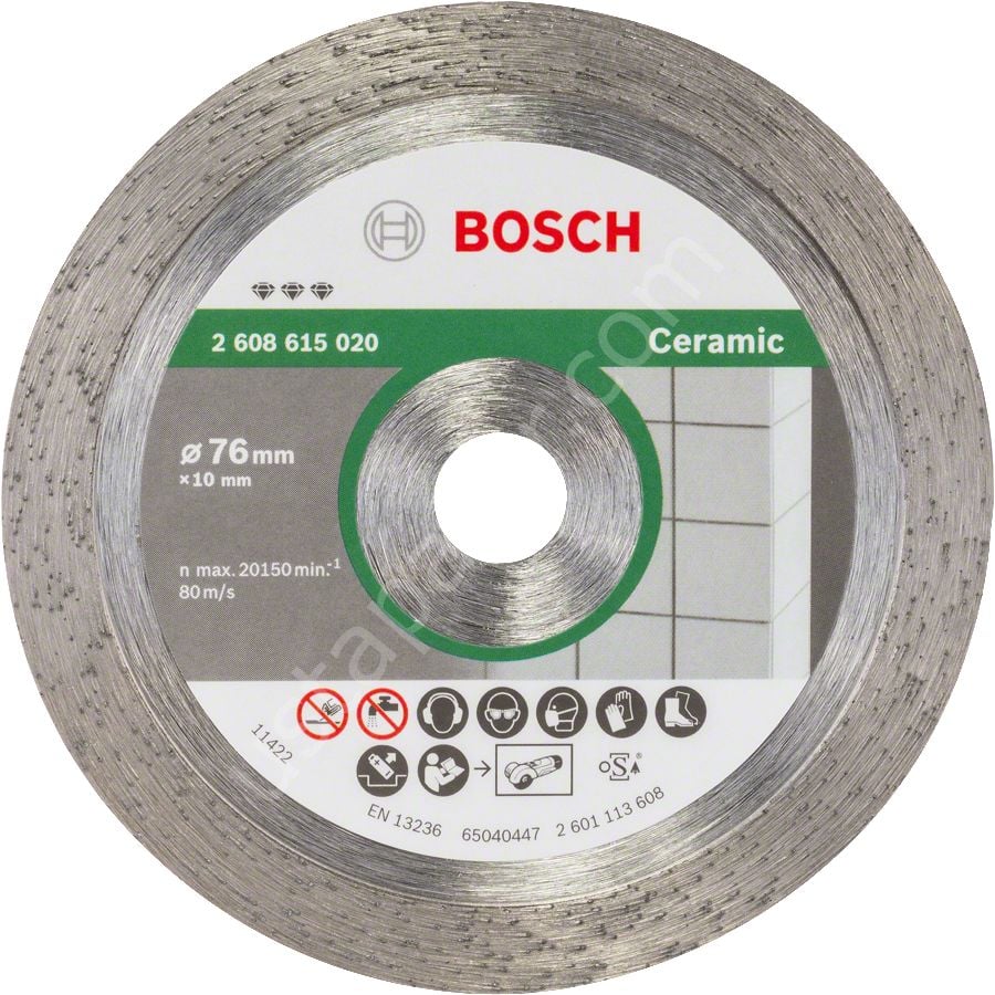 Bosch - Best Serisi Seramik İçin GWS 12V-76 Uyumlu Elmas Kesme Diski 76 mm 2608615020