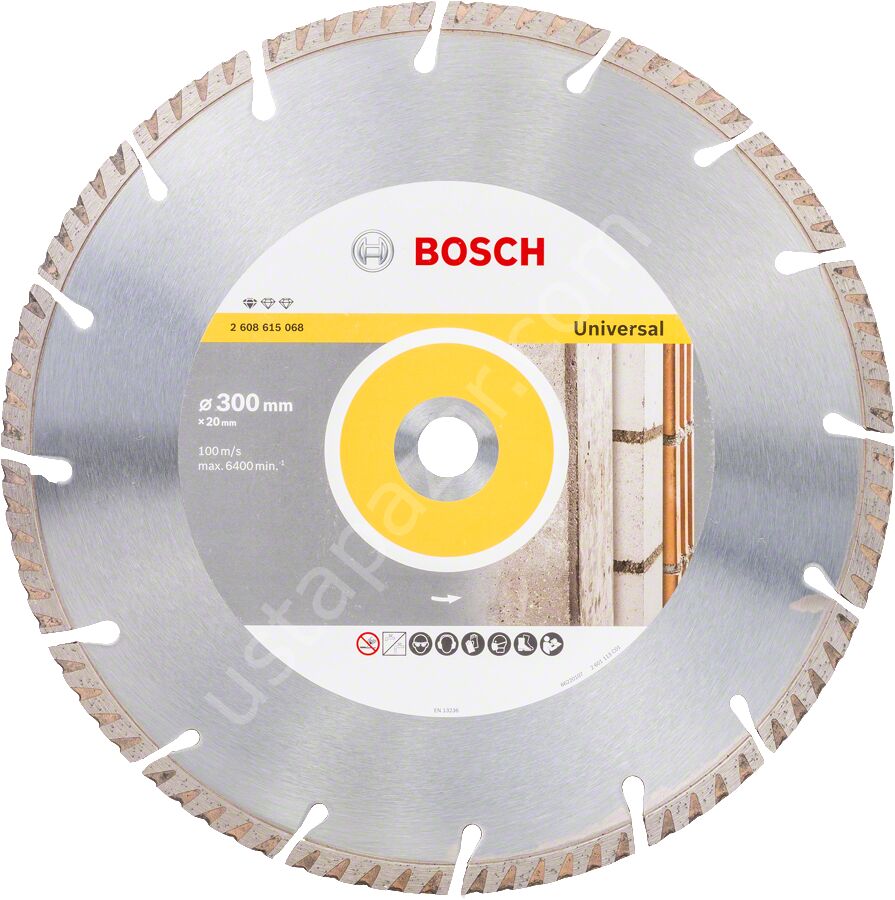 ri Genel Yapı Malzemeleri ve Metal İçin Elmas Kesme Diski 300*20 mm 2608615068