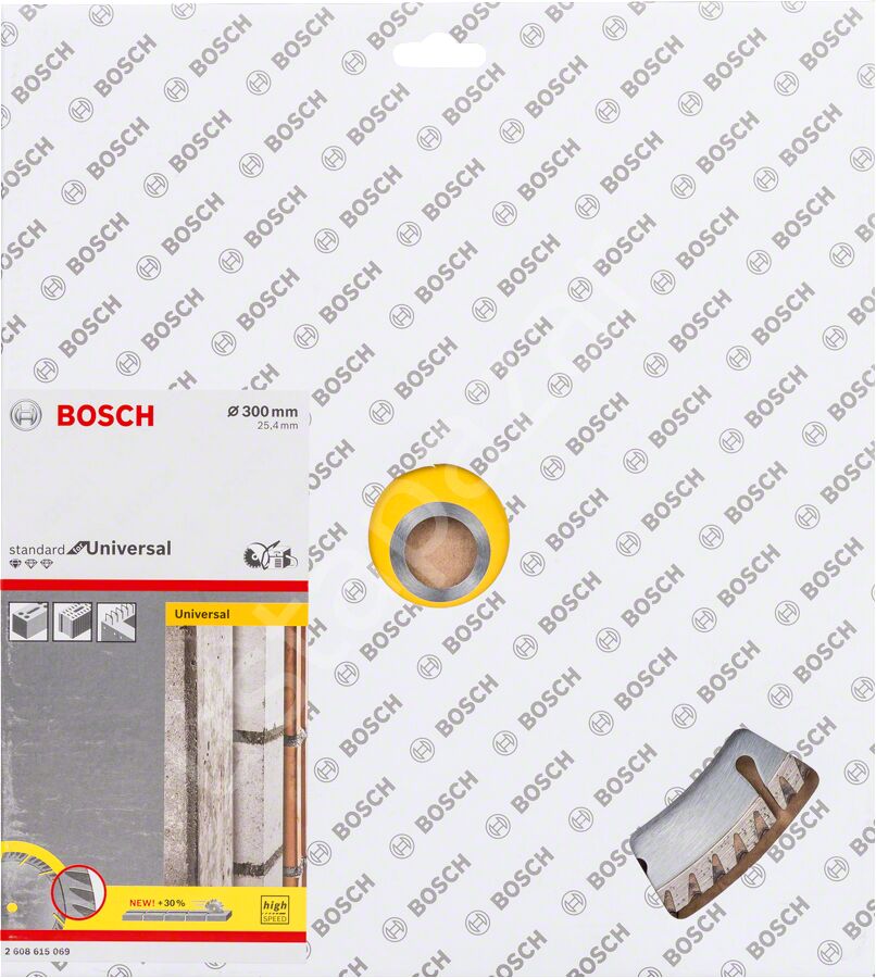 Bosch - Standard Seri Genel Yapı Malzemeleri ve Metal İçin Elmas Kesme Diski 300*25,4 mm 2608615069