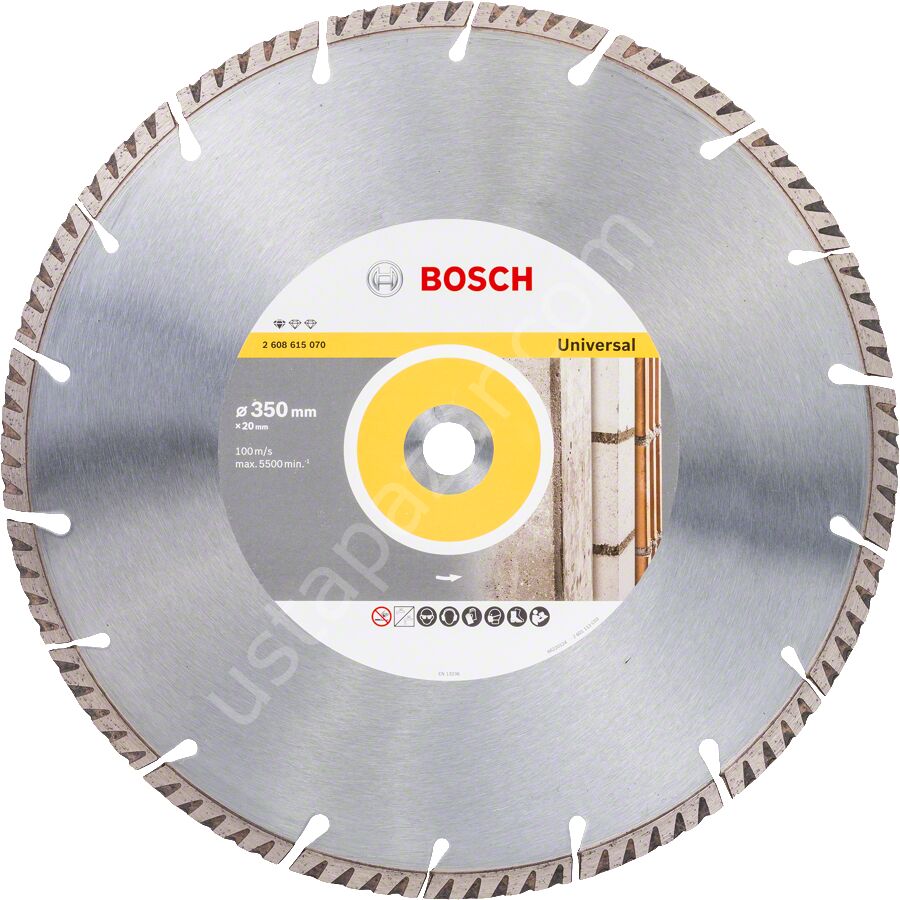 Bosch - Standard Seri Genel Yapı Malzemeleri ve Metal İçin Elmas Kesme Diski 350*20 mm 2608615070
