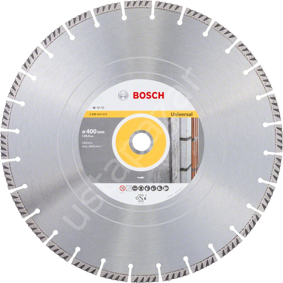 Bosch - Standard Seri Genel Yapı Malzemeleri ve Metal İçin Elmas Kesme Diski 400*25,4 mm 2608615073