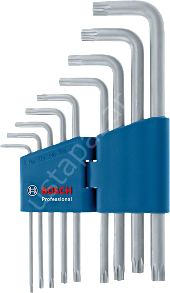 Bosch Profesyonel Alyan Anahtar Takımı Hex 9 Parça (1,5-10mm) 1600A01TH5
