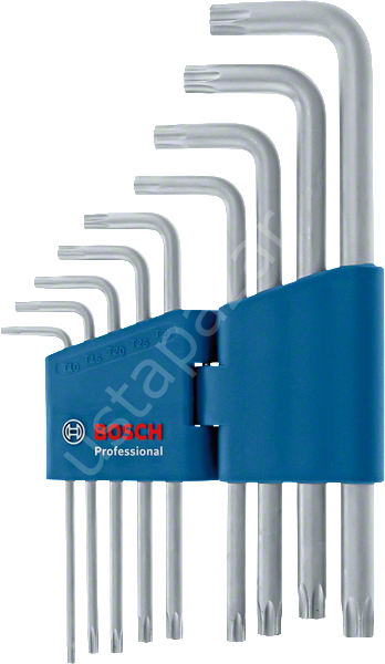 Bosch Profesyonel Alyan Anahtar Takımı Hex 9 Parça (1,5-10mm) 1600A01TH5
