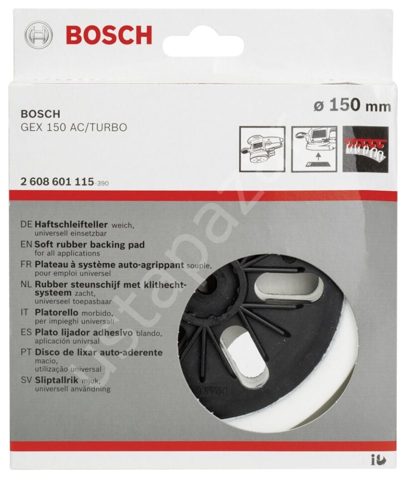 Bosch - 150 mm Zımpara Tabanı Yumuşak (GEX) 2608601115