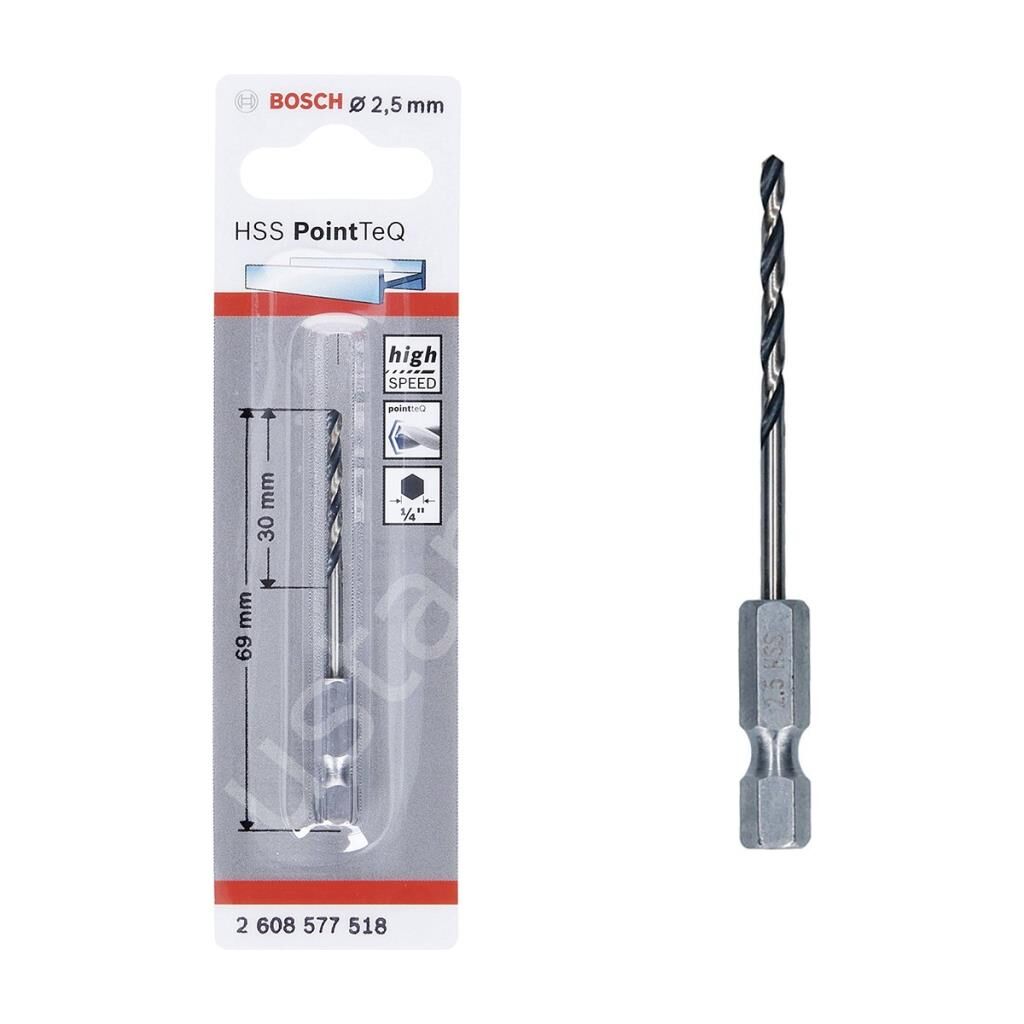Hss Point Teq Hex Metal Matkap Ucu 2,5mm - 2608577518