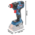 Bosch Professional GDX 18V-200 C 5,0 Ah Çift Akülü Darbeli Somun Sıkma - Kömürsüz Motor 06019G4201