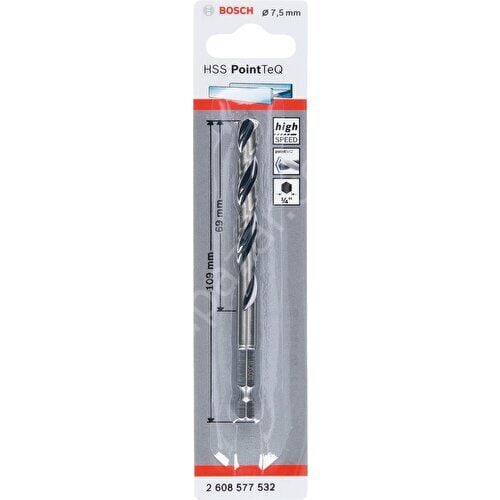 Bosch Pointeq 7.5mm 1/4 Adap. Metal Matkap Ucu 1'li 2608577532 Bosch