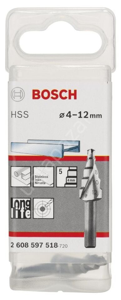 Bosch - HSS 5 Kademeli Matkap Ucu 4-12 mm 2608597518