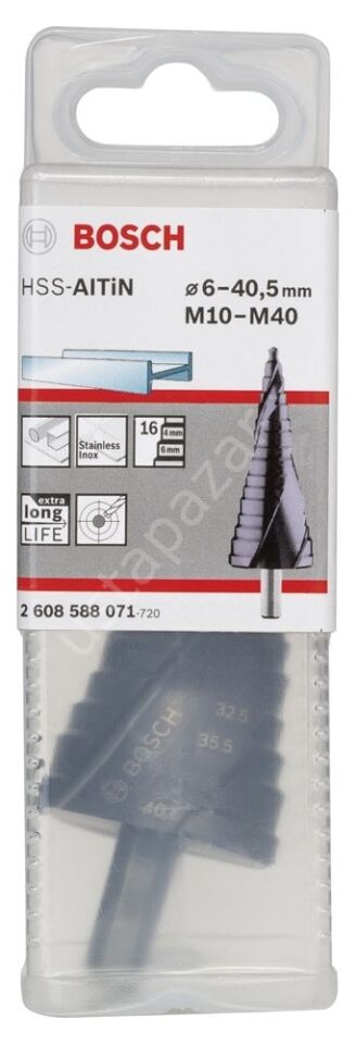 Bosch - HSS-AlTiN 16 Kademeli Matkap Ucu M10-M40 2608588071