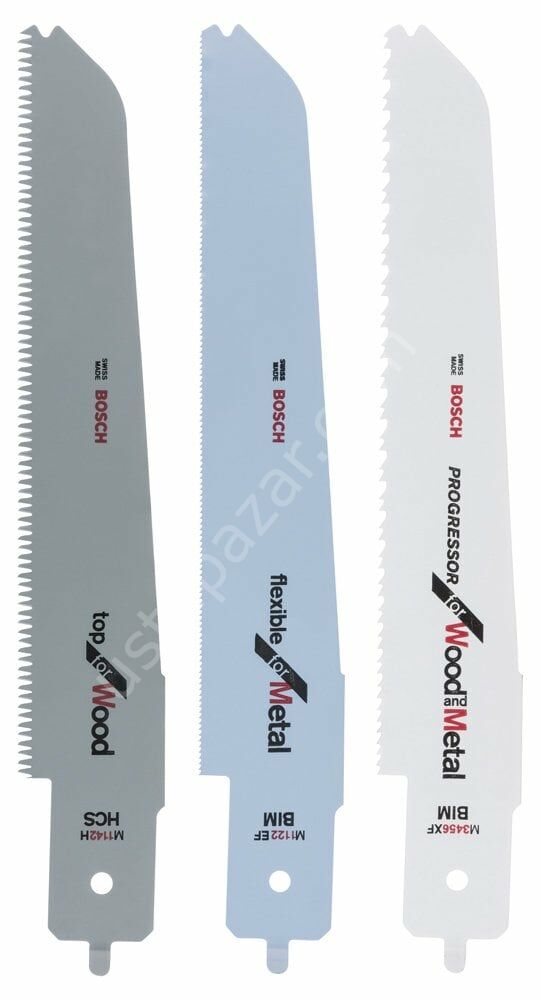 Bosch - 3 Parçalı PFZ 500 E Uyumlu Karışık Panter Testere Bıçağı Seti - M 1142 H, M 3456 XF; M 1122 EF 2608656934
