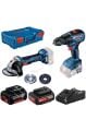 Bosch Gws 180-lı + Gsr 18v-50 (1x2.0;1x5.0ah)  Akülü Avuç Taşlama - Delme/vidalama Makinesi