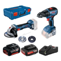 Bosch Gws 18V-8 + Gsr 18v-50 (1x2.0;1x5.0ah)  Akülü Avuç Taşlama - Delme/vidalama Makinesi