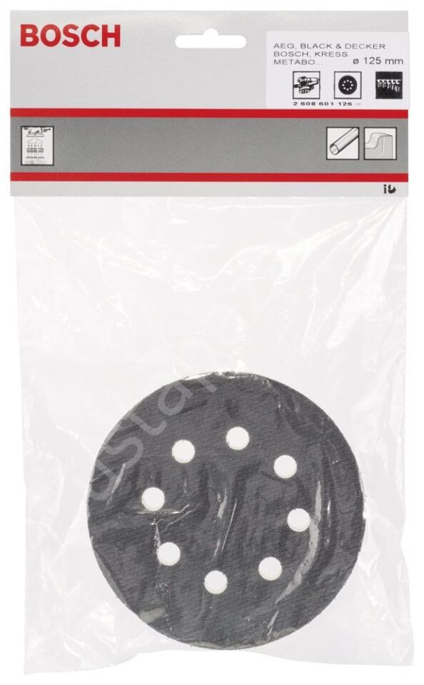 Bosch - 125 mm Delikli Sünger Taban 2608601126