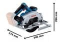 Bosch Professional Gks 185-LI Akülü Daire Testere 1X5A 06016C1223