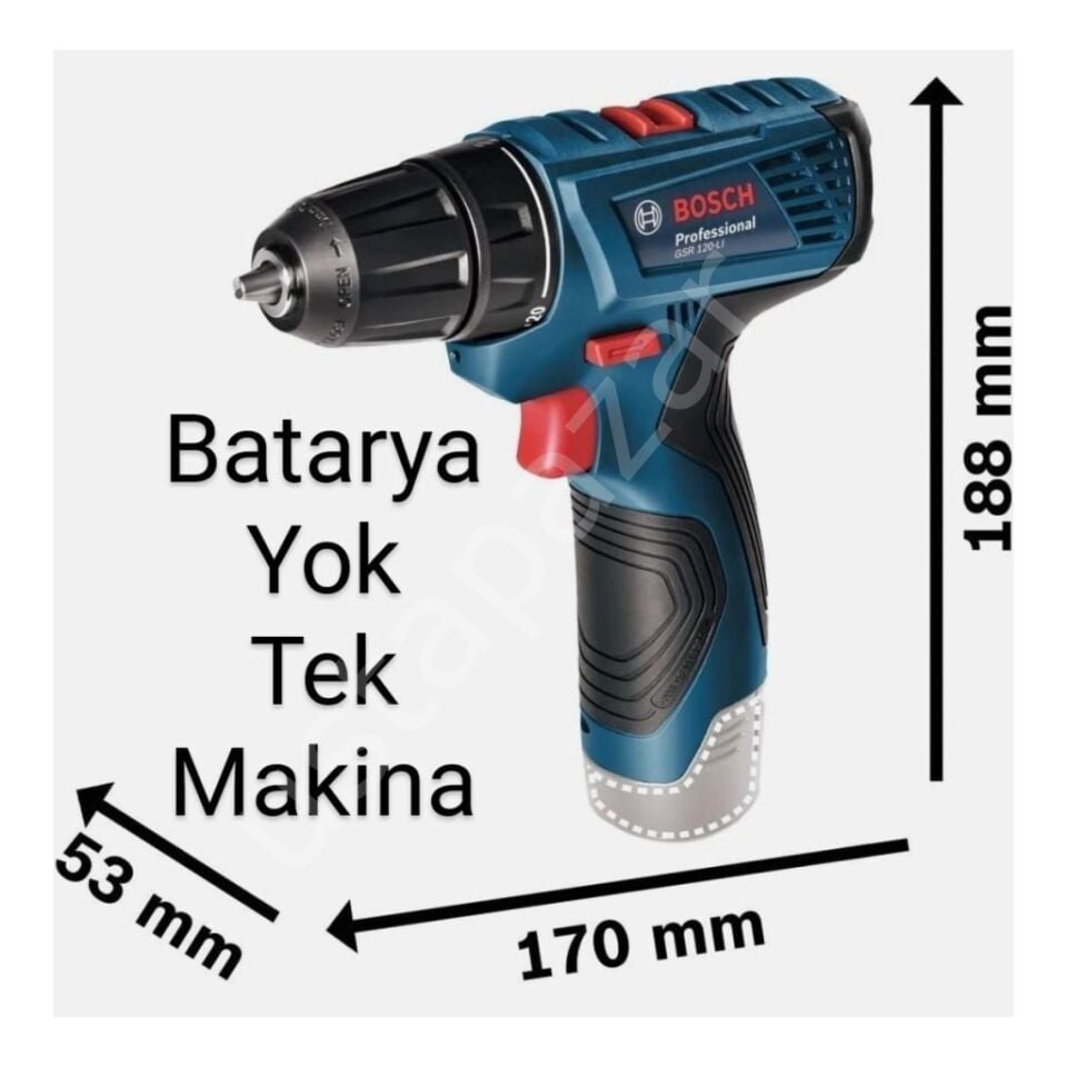 Bosch PRofessional Gsr 120 Li Solo -(Dikkat ! Çanta, Batarya ve Şarj Aleti Yoktur.)