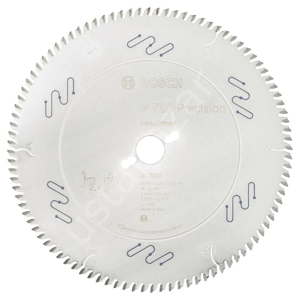 Bosch - Best Serisi Hassas Kesim Ahşap için Daire Testere Bıçağı 300*30 mm 96 Diş 2608642117