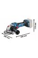 Bosch Professional Gws 18V-15 Sc Akülü Avuç Taşlama 18 Volt (Akü ve Şarj Aleti Hariç) 06019H6100