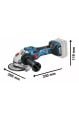 Bosch Professional Gws 18V-15 Sc Akülü Avuç Taşlama 18 Volt (Akü ve Şarj Aleti Hariç) 06019H6100