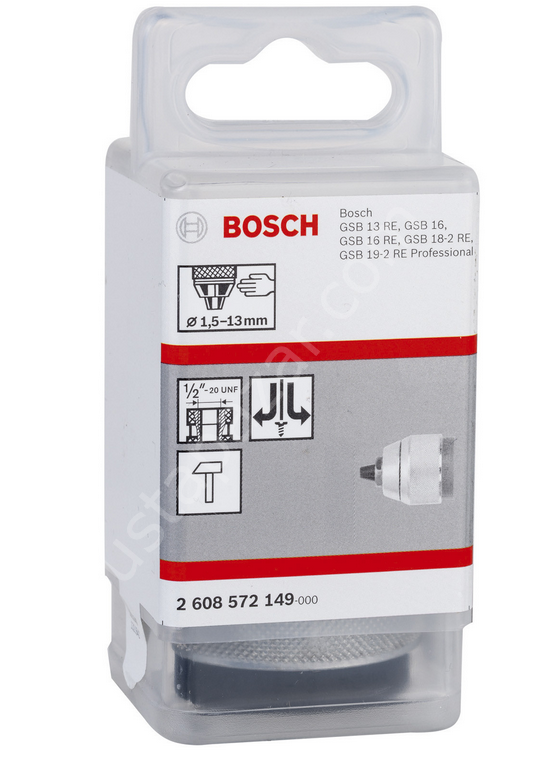 Bosch - 1/2''-20 - 1,5-13 mm Supra Mandren Krom. 2608572149