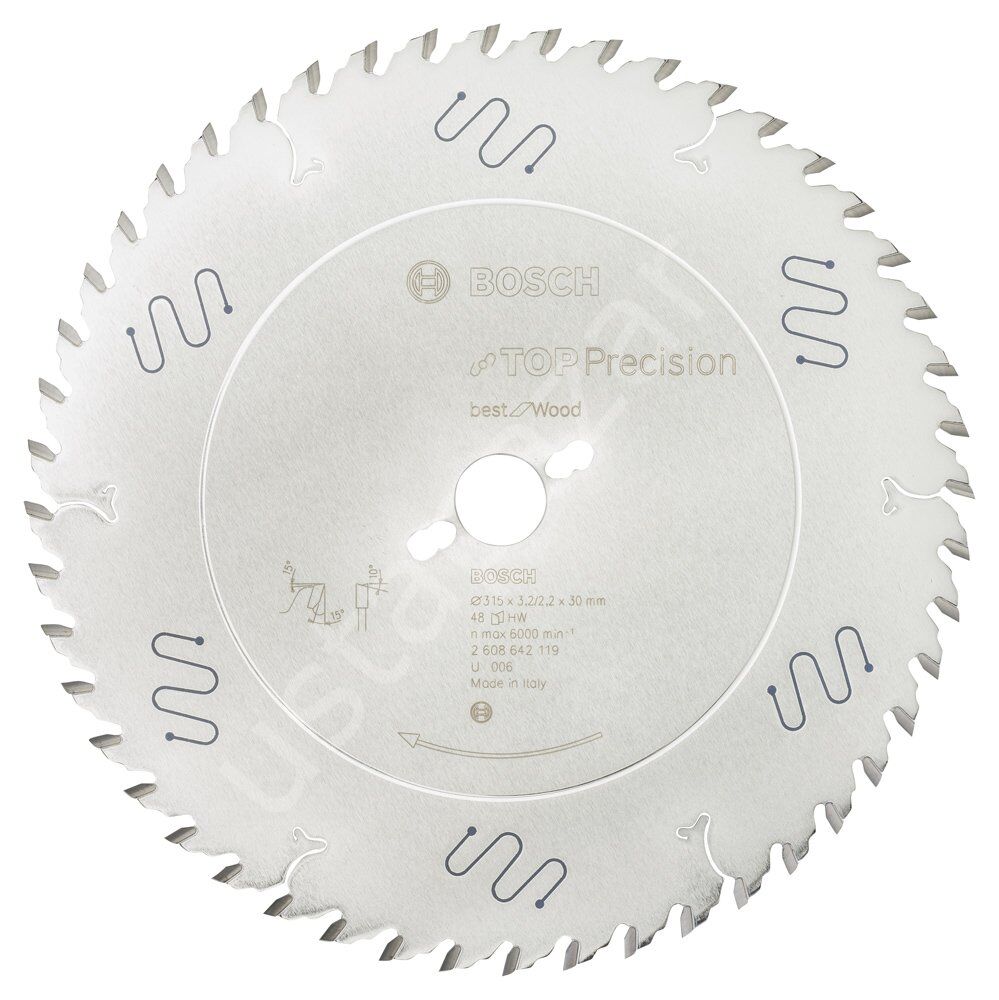Bosch - Best Serisi Hassas Kesim Ahşap için Daire Testere Bıçağı 315*30 mm 48 Diş 2608642119