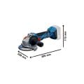 Bosch Professional Gws 18V-8  5 Ah Tek Akülü Taşlama Makinesi