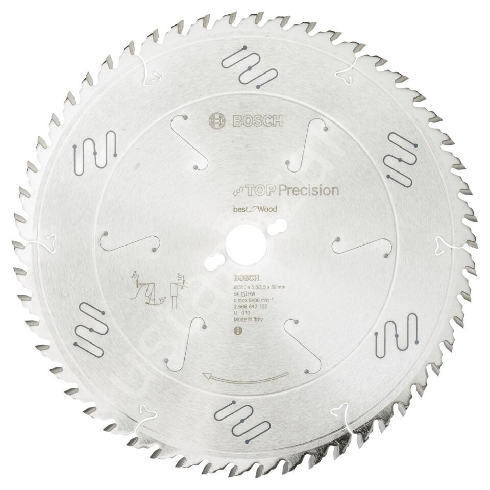 Bosch - Best Serisi Hassas Kesim Ahşap için Daire Testere Bıçağı 350*30 mm 54 Diş 2608642120