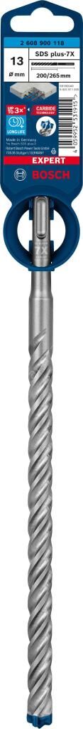 Bosch EXPERT- SDS-Plus-7X Serisi Kırıcı Delici Matkap Ucu 13*265  mm 2608900118