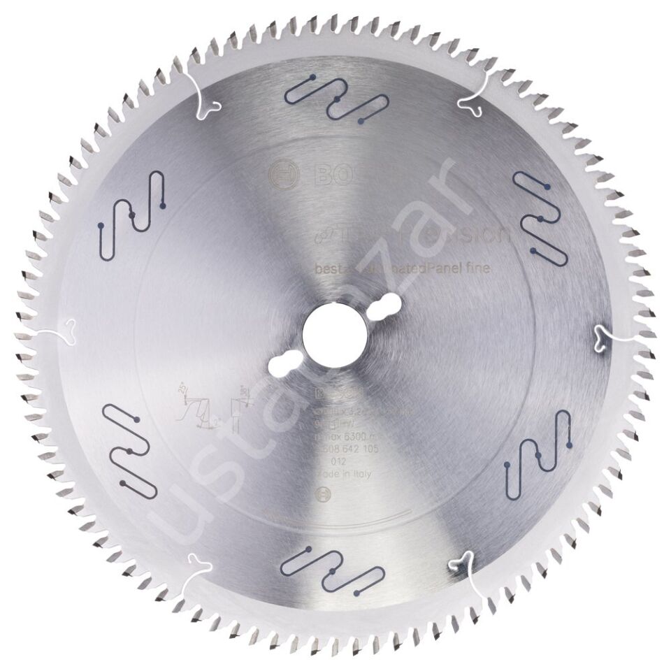 Bosch - Best Serisi Hassas Kesim Cilalı Plaka Malzemeleri için Daire Testere Bıçağı 300*30mm 96 Diş 2608642105