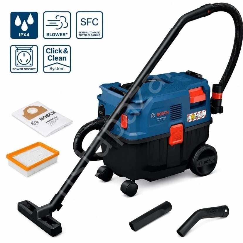 Bosch Profesional GAS 12-25 LS Islak/Kuru Elektrikli Süpürge 06019S3100