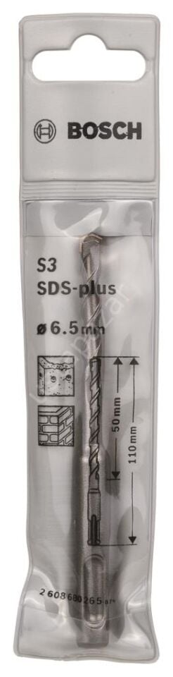 Bosch - Plus-1 Serisi, SDS-plus Kırıcı Delici Matkap Ucu 6.5*110 mm 2608680265