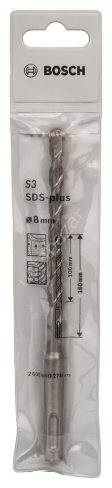 Bosch - Plus-1 Serisi, SDS-plus Kırıcı Delici Matkap Ucu 8*160 mm 2608680270
