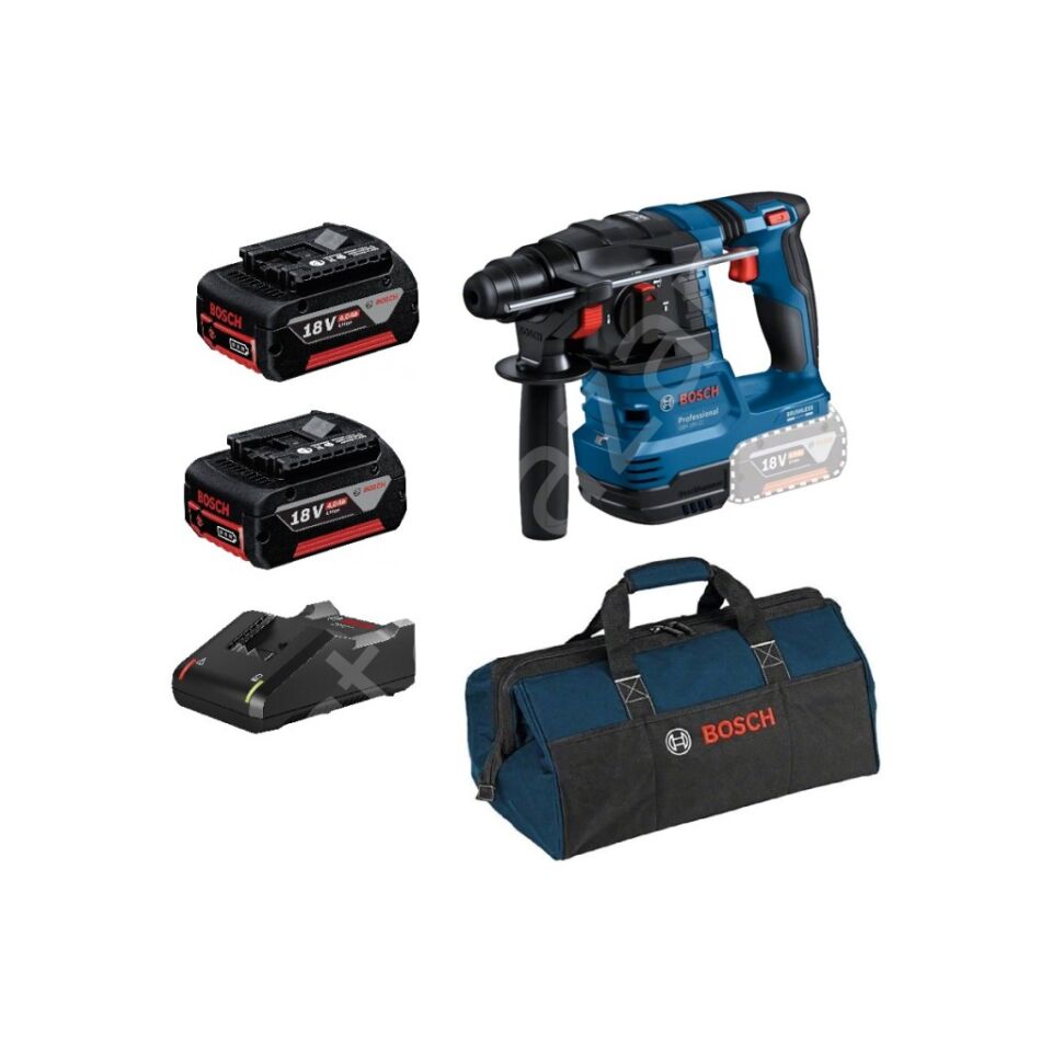 Bosch Professional Gbh 18V-22 4 Ah Çift Akülü Kırıcı Delici + Çanta Hediyeli