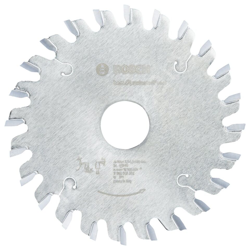 Bosch - Best Serisi Lamine Panel için Konik Ön Çizme Bıçağı 100*20 mm 24 Diş 2608642607