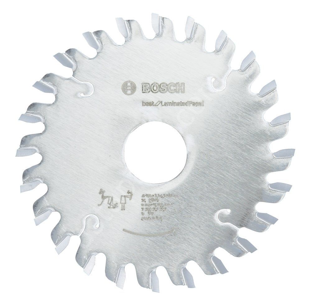 Bosch - Best Serisi Lamine Panel için Konik Ön Çizme Bıçağı 100*22 mm 24 Diş 2608642606