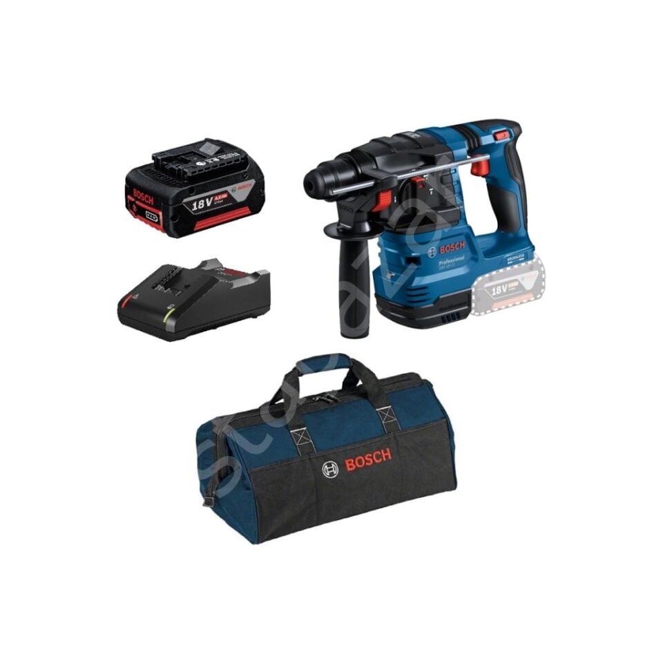 Bosch Professional Gbh 18V-22 4 Ah Tek Akülü Kırıcı Delici + Çanta Hediyeli
