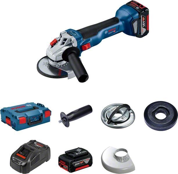 Bosch Professional GWS 18V-10 Çift Akülü 5 Ah Taşlama Makinesi 06019J4004