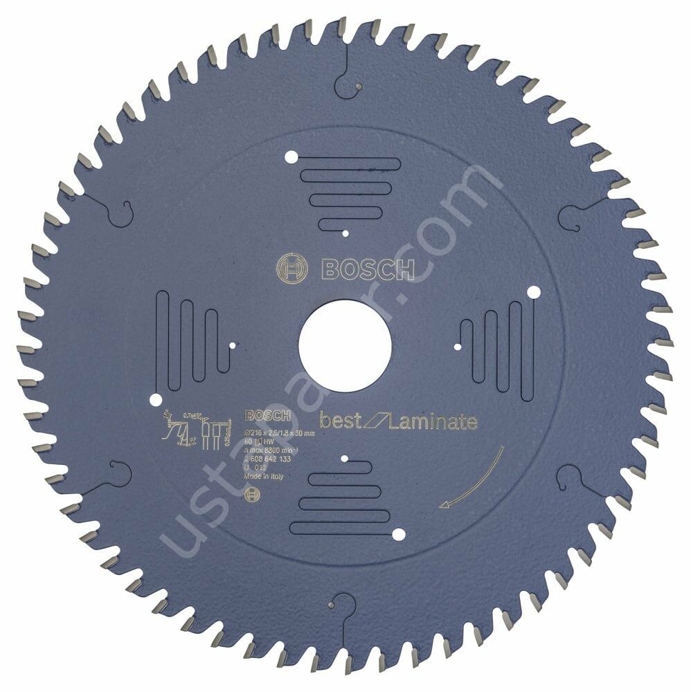 Bosch - Best Serisi Laminant için Daire Testere Bıçağı 216*30 mm 60 Diş 2608642133