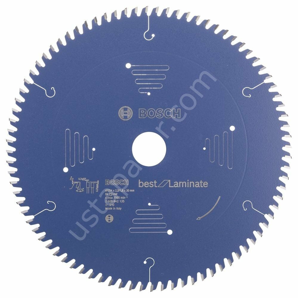 Bosch - Best Serisi Laminant için Daire Testere Bıçağı 254*30 mm 84 Diş 2608642135