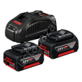 Bosch Profesyonel GAL 1880 CV Şarj Cihazı + 2 x GBA 18 V 5 Ah Yedek Akü 1600A00B8J