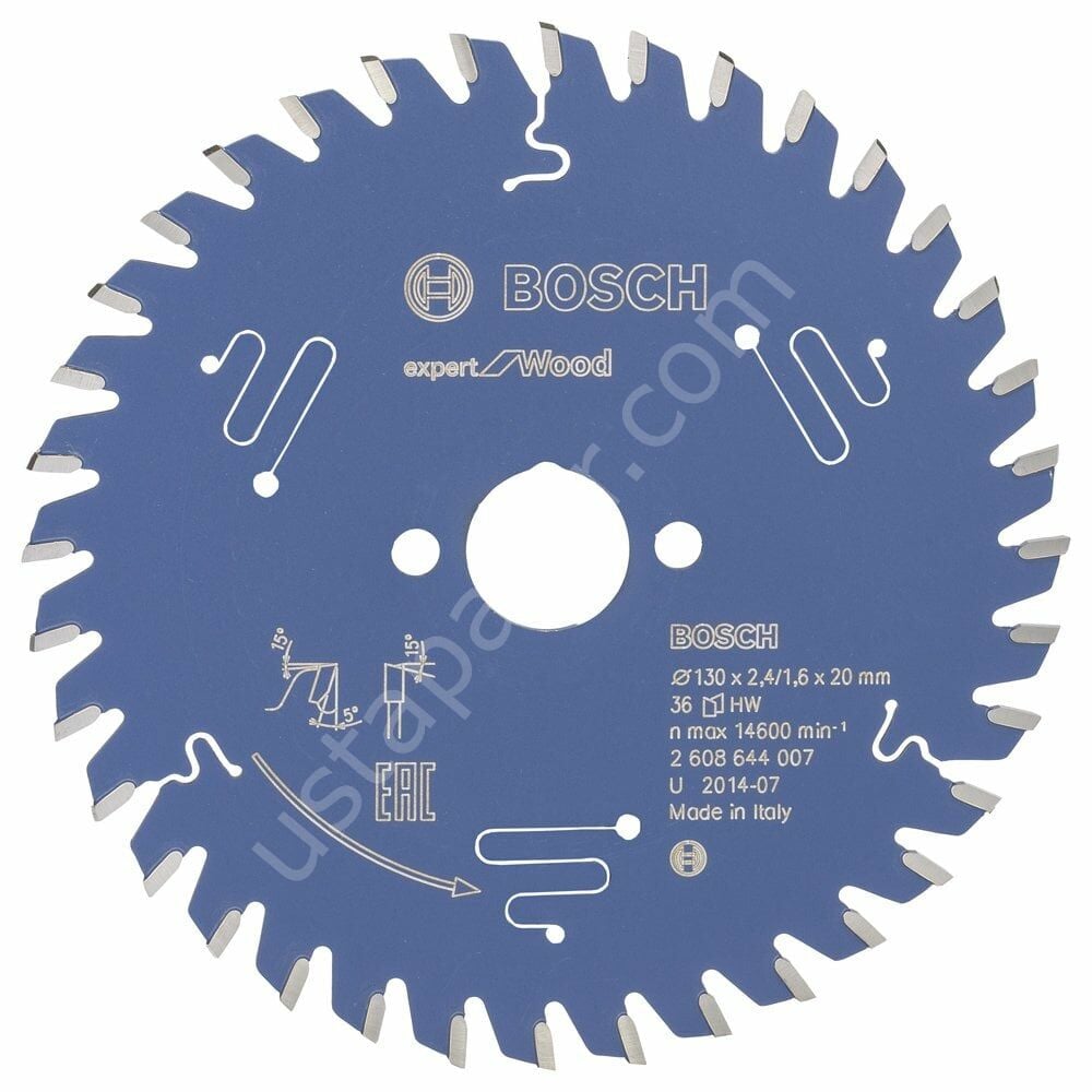 Bosch - Expert Serisi Ahşap için Daire Testere Bıçağı 130*20 mm 36 Diş 2608644007