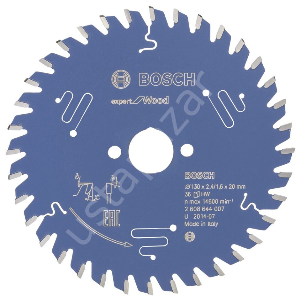 Bosch - Expert Serisi Ahşap için Daire Testere Bıçağı 130*20 mm 36 Diş 2608644007