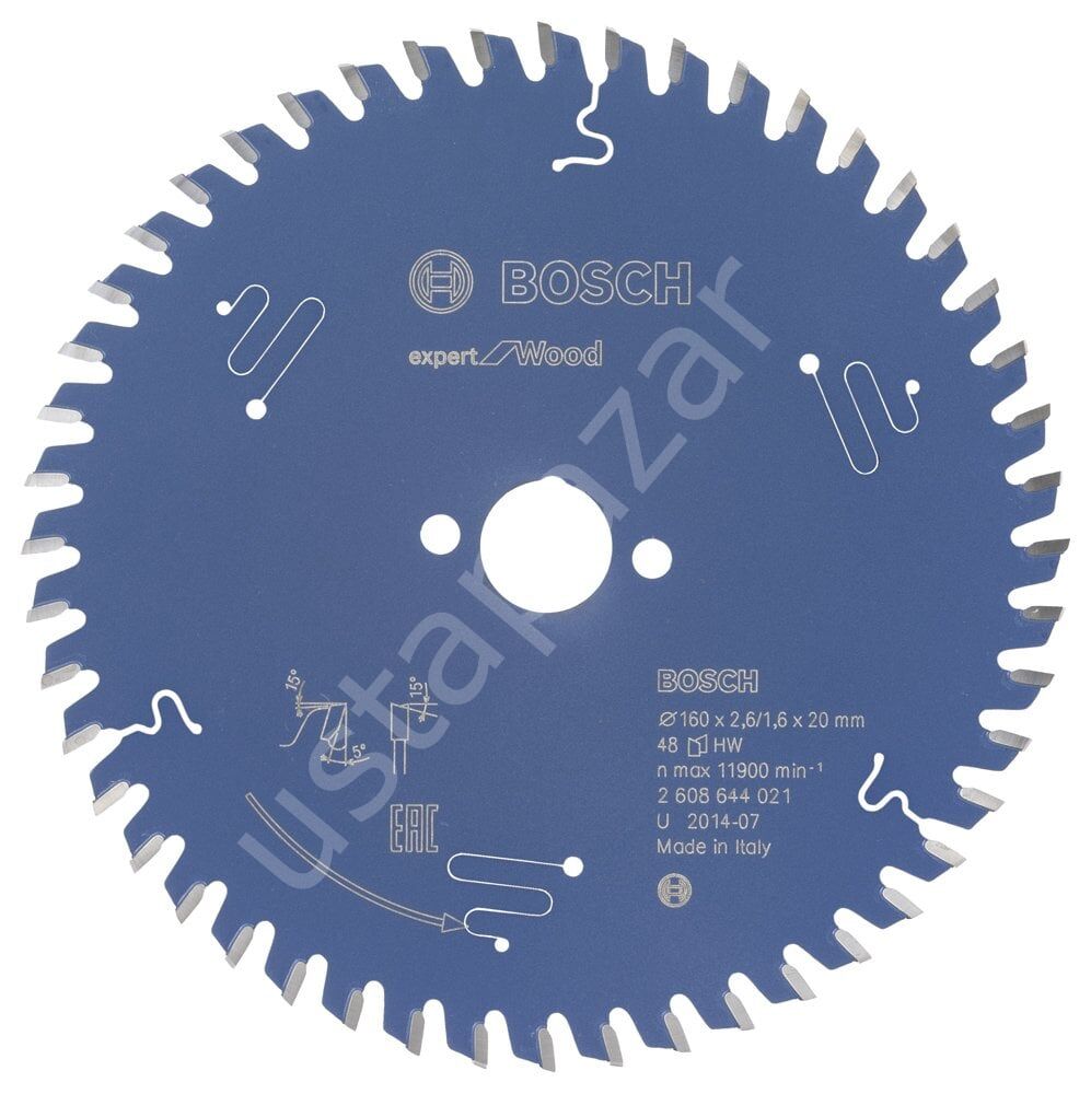Bosch - Expert Serisi Ahşap için Daire Testere Bıçağı 160*20 mm 48 Diş 2608644021