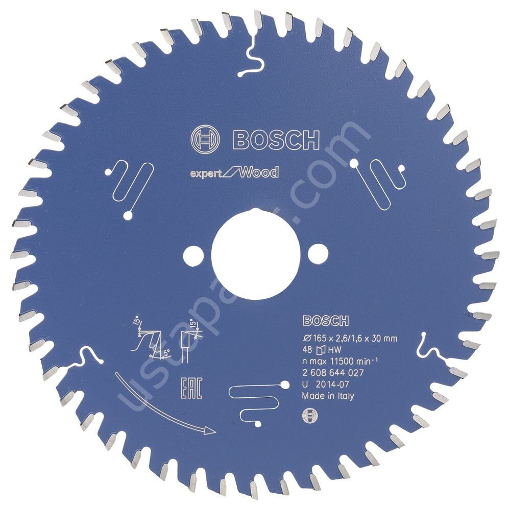 Bosch - Expert Serisi Ahşap için Daire Testere Bıçağı 165*30 mm 48 Diş 2608644027