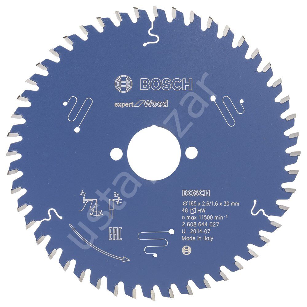Bosch - Expert Serisi Ahşap için Daire Testere Bıçağı 165*30 mm 48 Diş 2608644027